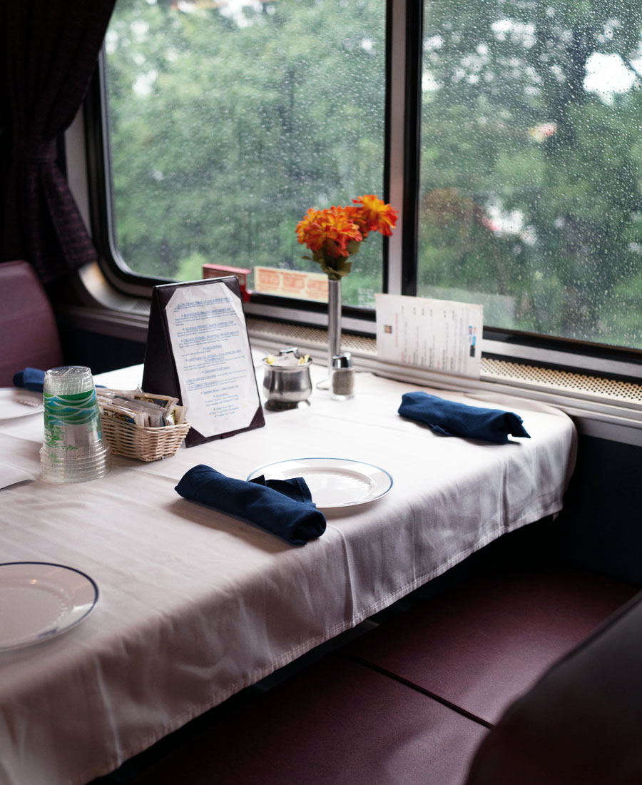 Amtrak Auto Train Dinner Dining Photo
